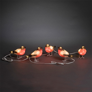 Konstsmide Kerstfiguur goudvink | Konstsmide | 15 cm | 5 stuks (5x8 leds, Acryl, Binnen/Buiten) 6269-203 K151001243 - 2