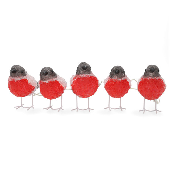 Konstsmide Kerstfiguur goudvink | Konstsmide | 15 cm | 5 stuks (5x8 leds, Acryl, Binnen/Buiten) 6269-203 K151001243 - 1