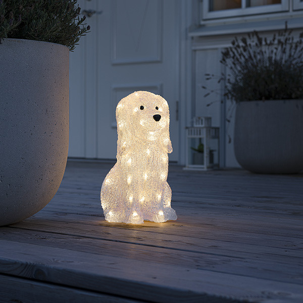 Konstsmide Kerstfiguur hond | Konstsmide | 12 cm (40 leds, Acryl, Binnen/Buiten) 6299-103 K151001238 - 5