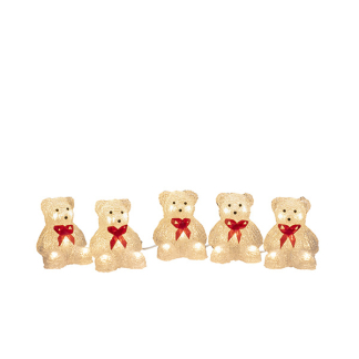 Konstsmide Kerstfiguur ijsbeer | Konstsmide | 12 cm | 5 stuks (5x8 leds, Acryl, Binnen/Buiten) 6231-103 K151001236