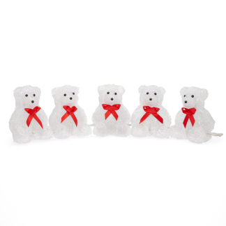Konstsmide Kerstfiguur ijsbeer | Konstsmide | 12 cm | 5 stuks (5x8 leds, Acryl, Binnen/Buiten) 6231-103 K151001236 - 1