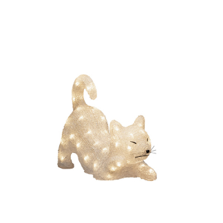 Konstsmide Kerstfiguur kat | Konstsmide | 28 cm (48 leds, Acryl, Binnen/Buiten) 6230-103 K151001239