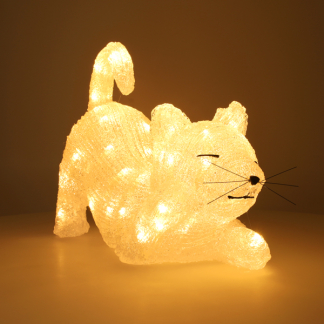 Konstsmide Kerstfiguur kat | Konstsmide | 28 cm (48 leds, Acryl, Binnen/Buiten) 6230-103 K151001239 - 5