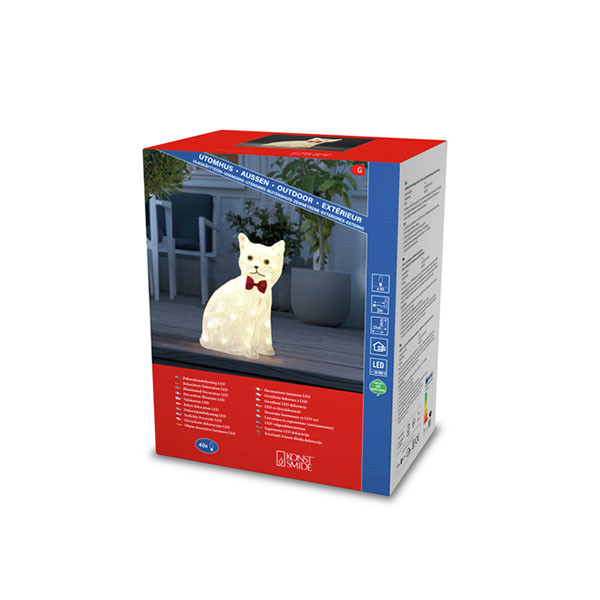 Konstsmide Kerstfiguur kat | Lumineo | 34 cm (40 leds, Binnen/Buiten) 6259-103 K151001622 - 4