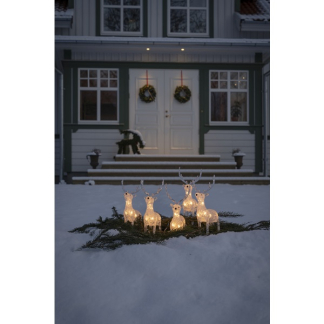 Konstsmide Kerstfiguur rendier | 19 cm | Konstsmide (5x8 LEDs, Binnen/Buiten, 5 stuks) 6288-103 K150303747 - 