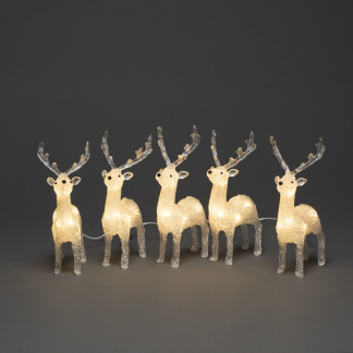 Konstsmide Kerstfiguur rendier | 19 cm | Konstsmide (5x8 leds, Binnen/Buiten, 5 stuks) 6288-103 K150303747 - 2