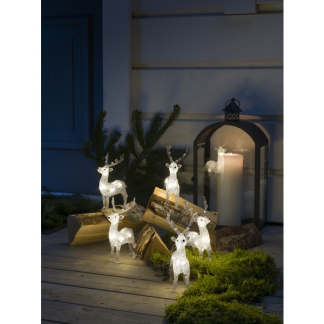 Konstsmide Kerstfiguur rendier | 19 cm | Konstsmide (5x8 leds, Binnen/Buiten, 5 stuks) 6288-103 K150303747 - 3