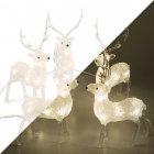 Kerstfiguur rendier | Konstsmide | 19 cm | 5 stuks (5x8 leds, Binnen/Buiten)