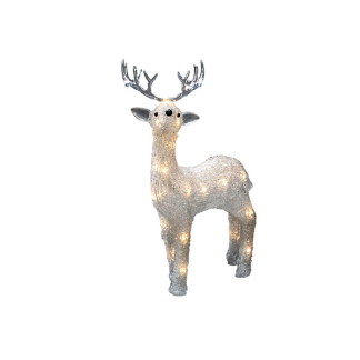 Konstsmide Kerstfiguur rendier | Konstsmide | 19 x 31.5 cm (24 leds, Batterijen, USB, Timer, Binnen/Buiten) 6224-103 K151001234
