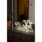 Konstsmide Kerstfiguur rendieren met slee | 18 x 70 x 42 cm | Konstsmide (96 LEDs, Binnen/Buiten) 6192-103 K150303748 - 3
