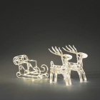 Konstsmide Kerstfiguur rendieren met slee | 18 x 70 x 42 cm | Konstsmide (96 leds, Binnen/Buiten) 6192-103 K150303748 - 2