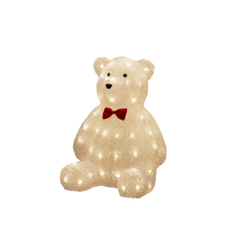 Konstsmide Kerstfiguur teddybeer | Lumineo | 38 cm (64 leds, Binnen/Buiten) 6246-103 K151001623