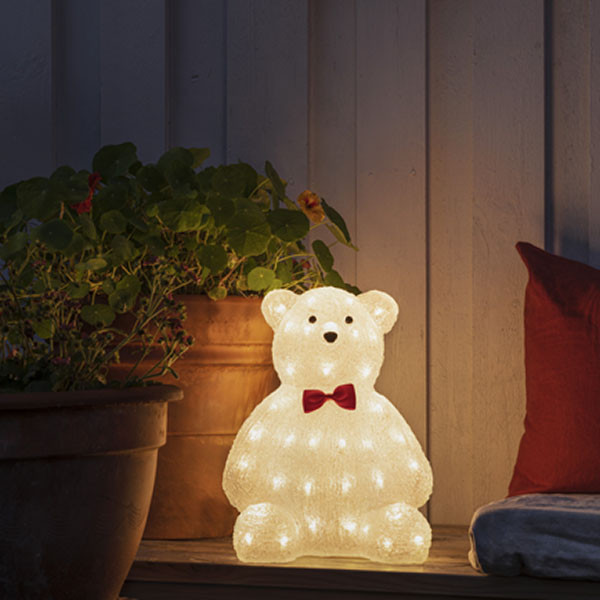Konstsmide Kerstfiguur teddybeer | Lumineo | 38 cm (64 leds, Binnen/Buiten) 6246-103 K151001623 - 3