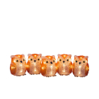Konstsmide Kerstfiguur uil | Konstsmide | 10 cm | 5 stuks (5x8 leds, Acryl, Binnen/Buiten) 6135-103 K151001242 - 1
