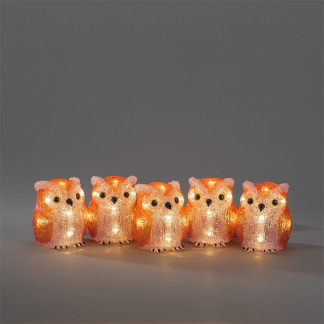 Konstsmide Kerstfiguur uil | Konstsmide | 10 cm | 5 stuks (5x8 leds, Acryl, Binnen/Buiten) 6135-103 K151001242 - 2