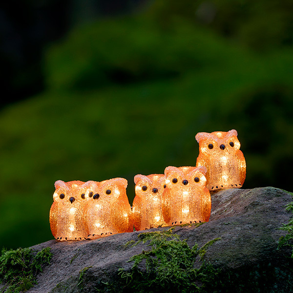 Konstsmide Kerstfiguur uil | Konstsmide | 10 cm | 5 stuks (5x8 leds, Acryl, Binnen/Buiten) 6135-103 K151001242 - 5