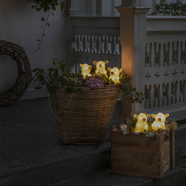 Konstsmide Kerstfiguur varken | Konstsmide | 13 cm | 5 stuks (5x8 leds, Acryl, Binnen/Buiten) 6232-103 K151001240 - 5