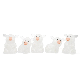 Konstsmide Kerstfiguur varken | Konstsmide | 13 cm | 5 stuks (5x8 leds, Acryl, Binnen/Buiten) 6232-103 K151001240
