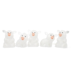 Kerstfiguur varken | Konstsmide | 13 cm | 5 stuks (5x8 leds, Acryl, Binnen/Buiten)