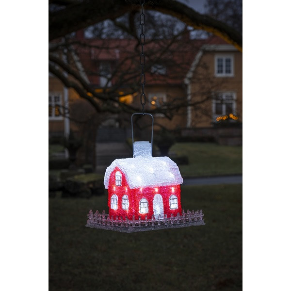 Konstsmide Kerstfiguur vogelhuisje | 17 cm | Konstsmide (32 LEDs, Timer, Binnen/Buiten) 6283-203 K150303744 - 
