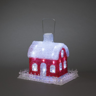 Konstsmide Kerstfiguur vogelhuisje | 17 cm | Konstsmide (32 leds, Timer, Binnen/Buiten) 6283-203 K150303744 - 2