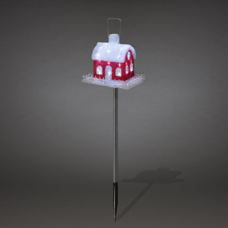 Konstsmide Kerstfiguur vogelhuisje | 17 cm | Konstsmide (32 leds, Timer, Binnen/Buiten) 6283-203 K150303744 - 3