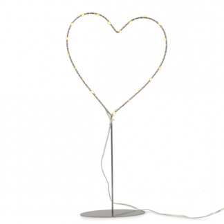 Konstsmide Kersthart op voet | Konstsmide | 40 cm (20 leds, Binnen, Zilver) 1219-993 K150303736 - 1
