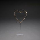 Konstsmide Kersthart op voet | Konstsmide | 40 cm (20 leds, Binnen, Zilver) 1219-993 K150303736 - 2