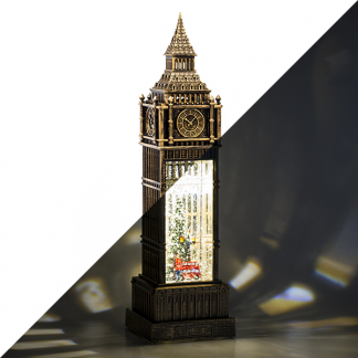 Konstsmide Kerstlantaarn Big Ben met Londens tafereel | Konstsmide | 38 cm (LED, Batterijen, USB, Timer) 4266-000 K150303761 - 