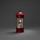 Konstsmide Kerstlantaarn brievenbus met kerstman | Konstsmide | 26.5 cm (LED, Batterijen, USB, Timer) 4267-550 K150303757 - 3