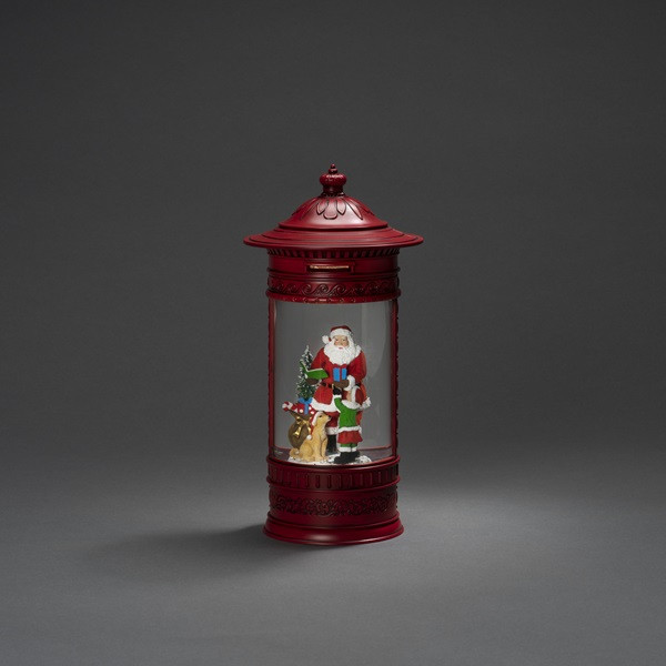 Konstsmide Kerstlantaarn brievenbus met kerstman | Konstsmide | 26.5 cm (Led, Batterijen, USB, Timer) 4267-550 K150303757 - 3