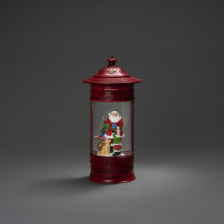Konstsmide Kerstlantaarn brievenbus met kerstman | Konstsmide | 26.5 cm (Led, Batterijen, USB, Timer) 4267-550 K150303757 - 3