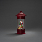 Konstsmide Kerstlantaarn brievenbus met kerstman | Konstsmide | 26.5 cm (Led, Batterijen, USB, Timer) 4267-550 K150303757 - 3