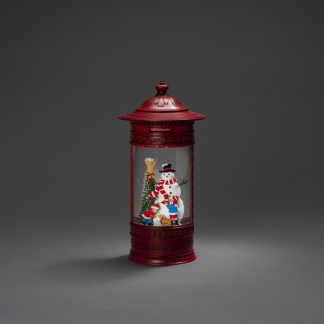 Konstsmide Kerstlantaarn brievenbus met sneeuwpop | Konstsmide | 26.5 cm (Led, Batterijen, USB, Timer) 4268-550 K150303758 - 3