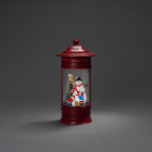 Konstsmide Kerstlantaarn brievenbus met sneeuwpop | Konstsmide | 26.5 cm (Led, Batterijen, USB, Timer) 4268-550 K150303758 - 3