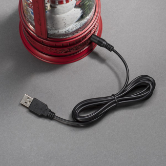 Konstsmide Kerstlantaarn brievenbus met sneeuwpop | Konstsmide | 26.5 cm (Led, Batterijen, USB, Timer) 4268-550 K150303758 - 4
