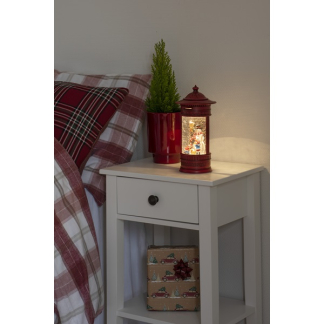 Konstsmide Kerstlantaarn brievenbus met sneeuwpop | Konstsmide | 26.5 cm (Led, Batterijen, USB, Timer) 4268-550 K150303758 - 5