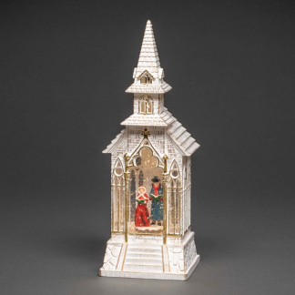 Konstsmide Kerstlantaarn kerk met koortje | Konstsmide | 33 cm (Led, Batterijen, Timer) 4366-200 K150302818 - 2