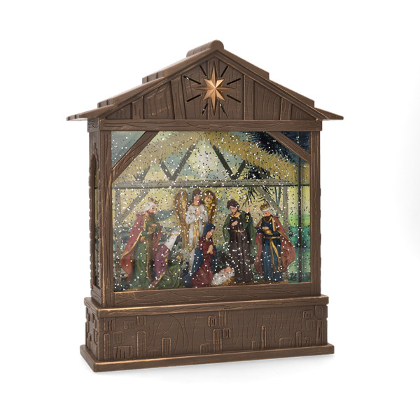 Konstsmide Kerstlantaarn kerststal | Konstsmide | 22 x 7 x 25.5 cm (Led, Batterijen, Timer) 4274-000 K151001252 - 1