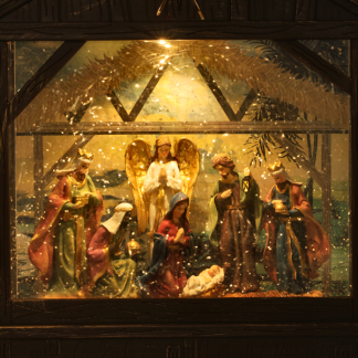 Konstsmide Kerstlantaarn kerststal | Konstsmide | 22 x 7 x 25.5 cm (Led, Batterijen, Timer) 4274-000 K151001252 - 6