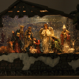 Konstsmide Kerstlantaarn kerststal | Konstsmide | 36.4 x 24.8 x 12.4 cm (Led, Batterijen, Timer) 4286-000 K151001251 - 6