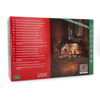 Konstsmide Kerstlantaarn kerststal | Konstsmide | 36.4 x 24.8 x 12.4 cm (Led, Batterijen, Timer) 4286-000 K151001251 - 7