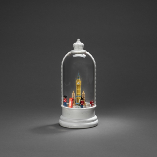Konstsmide Kerstlantaarn met Londens tafereel | Konstsmide | 26.5 cm (Led, Batterijen, USB, Timer) 4262-200 K150303750 - 3