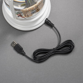 Konstsmide Kerstlantaarn met Parijs tafereel | Konstsmide | 27.2 cm (Led, Batterijen, USB, Timer) 4263-200 K150303751 - 4