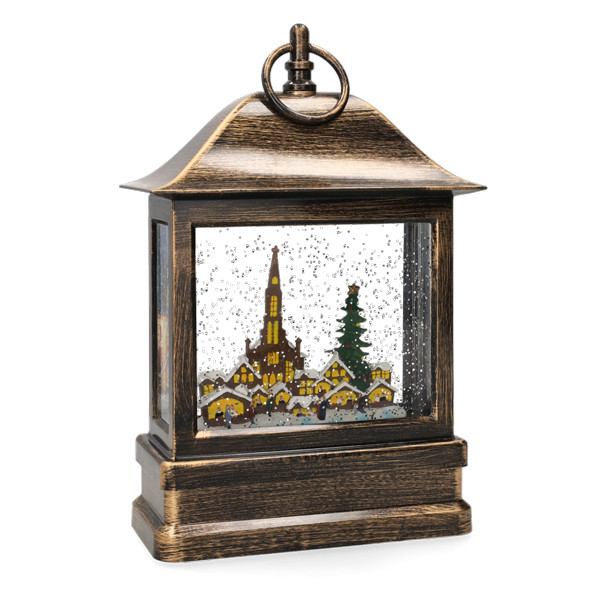 Konstsmide Kerstlantaarn met kerk | Konstsmide | 25 cm (Led, Batterijen/Netstroom, Timer) 4350-000 K151001248 - 1