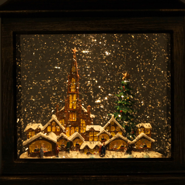 Konstsmide Kerstlantaarn met kerk | Konstsmide | 25 cm (Led, Batterijen/Netstroom, Timer) 4350-000 K151001248 - 6