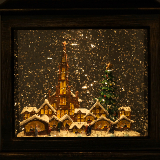 Konstsmide Kerstlantaarn met kerk | Konstsmide | 25 cm (Led, Batterijen/Netstroom, Timer) 4350-000 K151001248 - 6