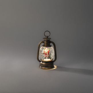 Konstsmide Kerstlantaarn met kerstman | Konstsmide | 16.5 cm (Led, Batterijen/Netstroom, Timer) 2812-000 K151001616 - 2