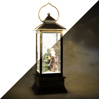 Konstsmide Kerstlantaarn met kerstman | Konstsmide | 27 cm (Led, Batterijen, Timer) 2888-000 K150302848 - 1