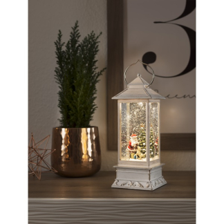Konstsmide Kerstlantaarn met kerstman en hond | Konstsmide | 27.5 cm (Led, Batterijen, Timer) 4364-200 K150302846 - 3